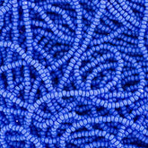 13/0 Charlotte Cut Preciosa (Czech) Bead Opaque Light Royal Blue Strung